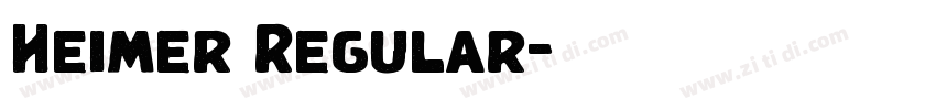 Heimer Regular字体转换 Heimer Regular字体转换